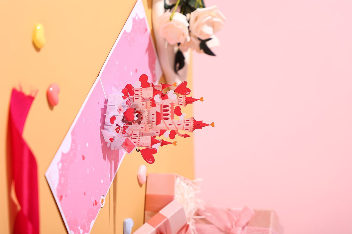 Valentine's Day Castle Greeting Card