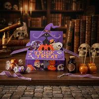 Halloween Cat Box Greeting Card