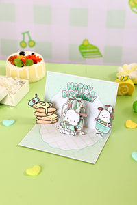 Pochacco 90° 3D Pop Up Card