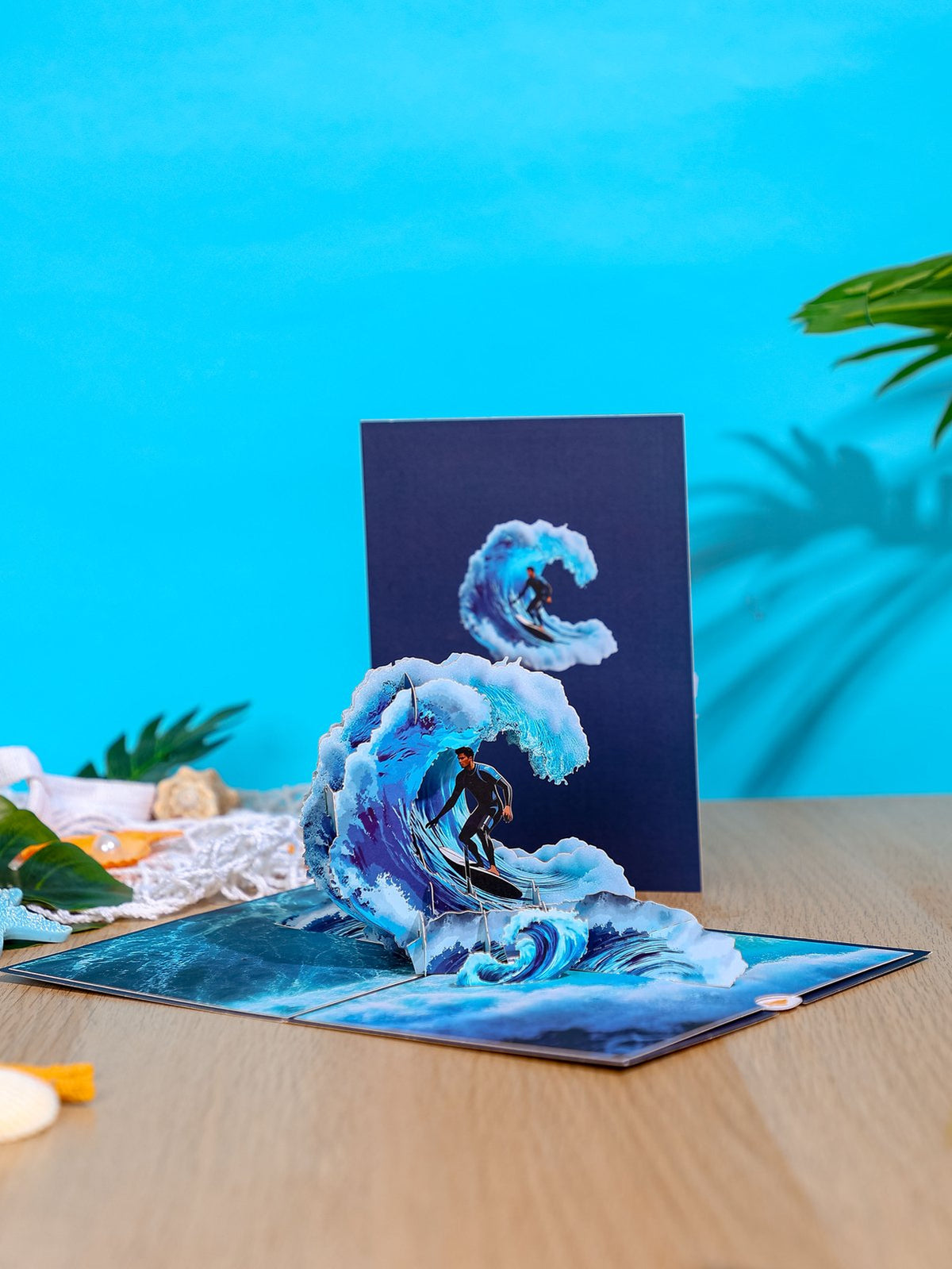 Seaside Surfing 3D Pop Up Card