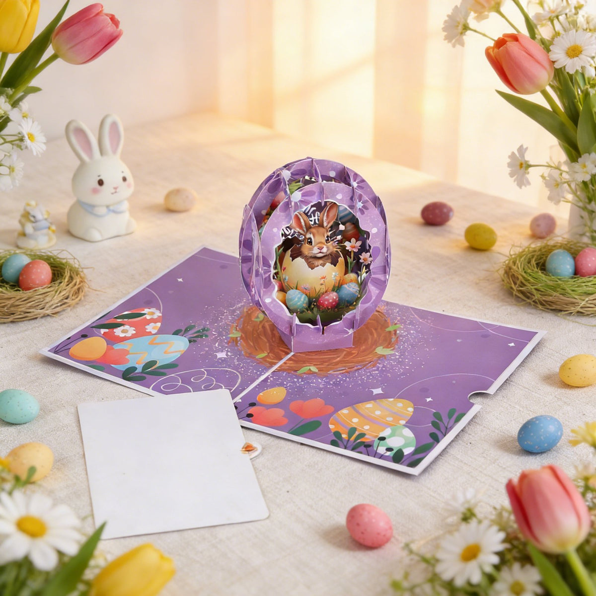 Easter Purple Easter Egg Greeting Card