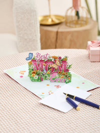Best Mom Ever Butterfly Greeting Card