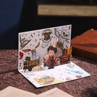 Dark Green Clown Flip Pop Up Card