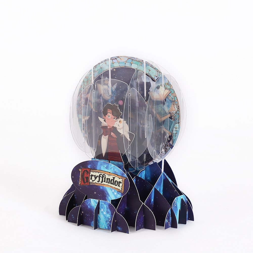 Magic Crystal Ball Castle Greeting Card