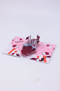 Qatar National Day Map 3D Pop Up Card