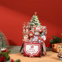 Christmas Gift Box Stack 3D Pop Up Card