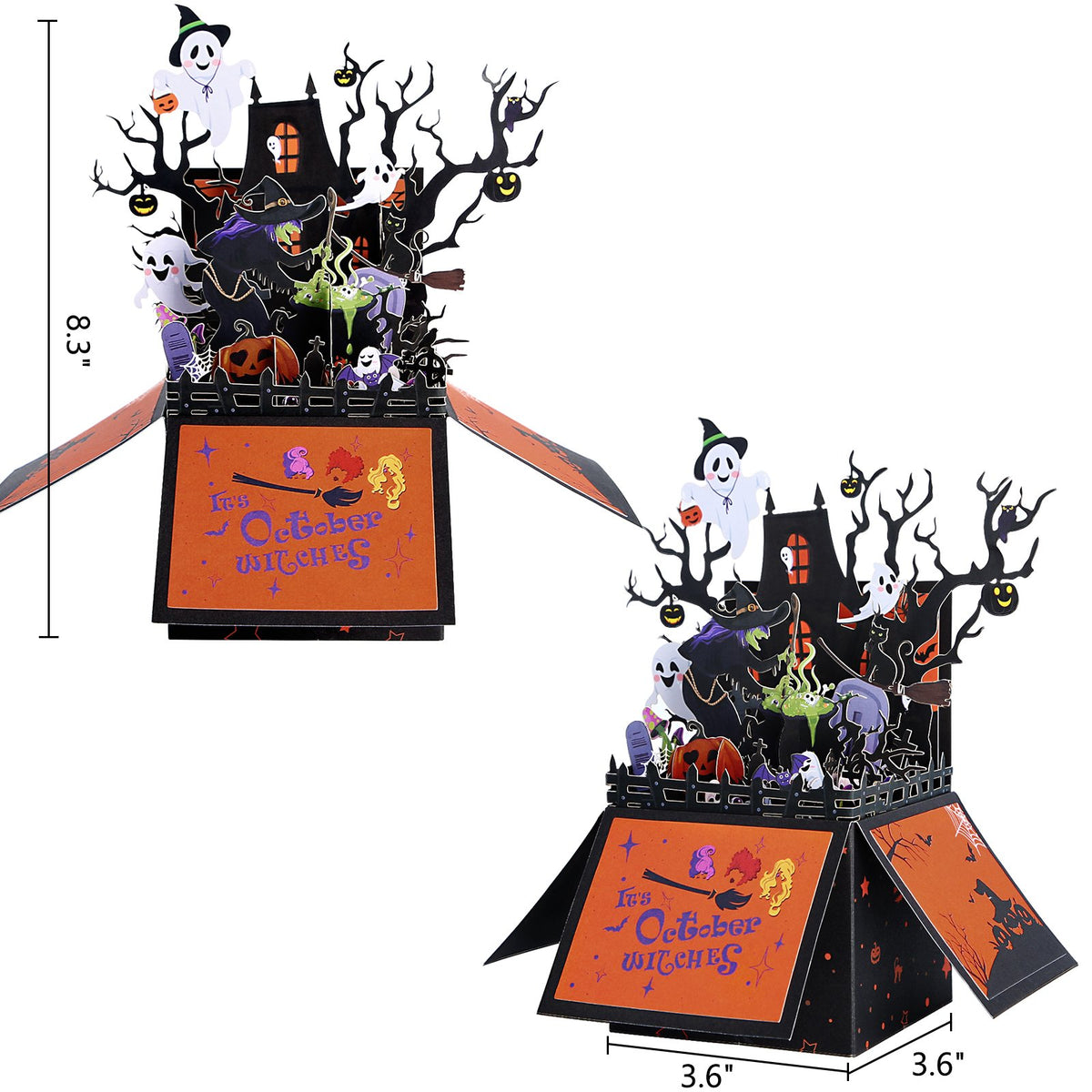 Halloween Witch 3D Pop Up Card