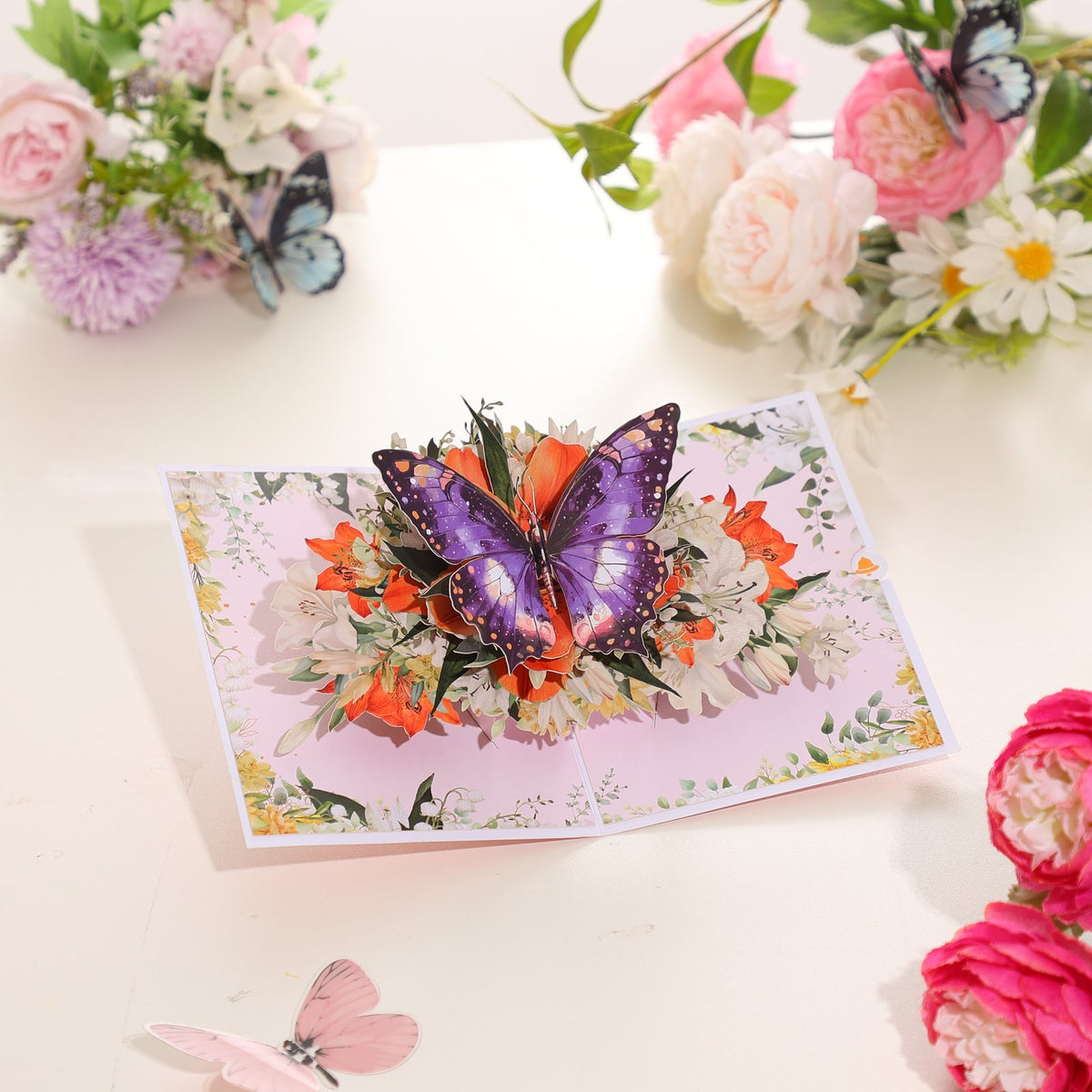 Spring Lily 3D Pop Up Card