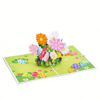 Easter Pink Easter Egg Flip Pop Up Card