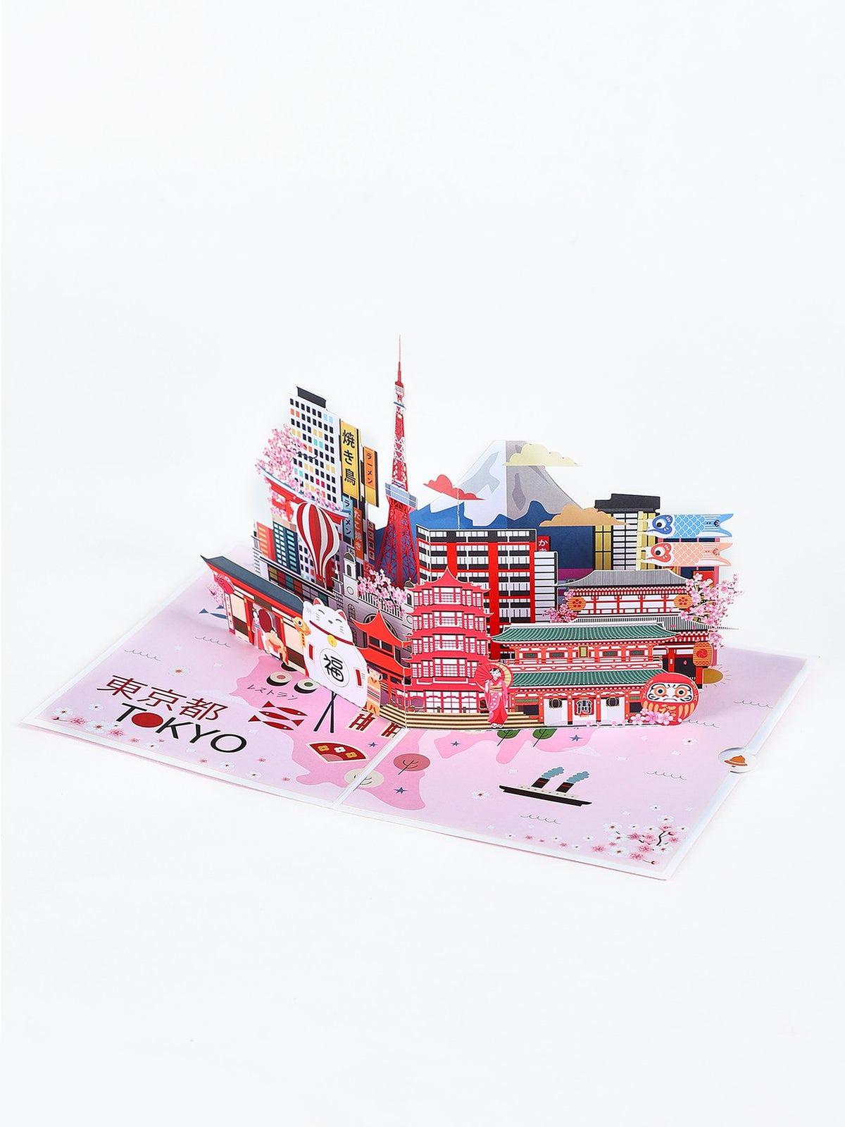 City Cityscape Greeting Card Tokyo