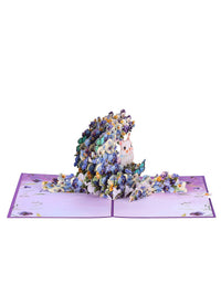 Moon Bunny Flip Pop Up Card