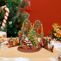 Vintage Christmas 3D Pop Up Card