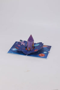 Space Rocket 3D Pop Up Card