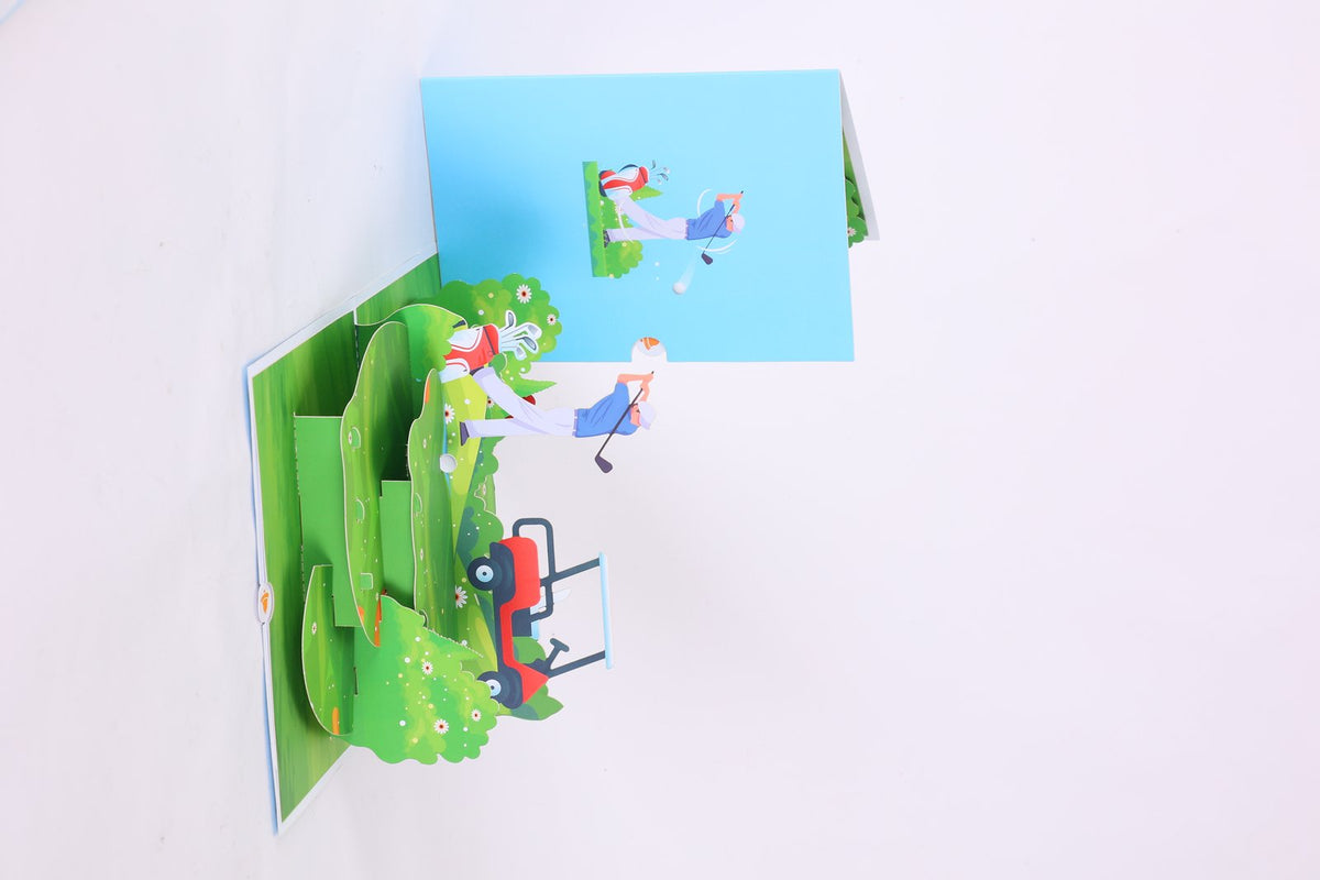 Golf Tournament 3D Pop Up Card