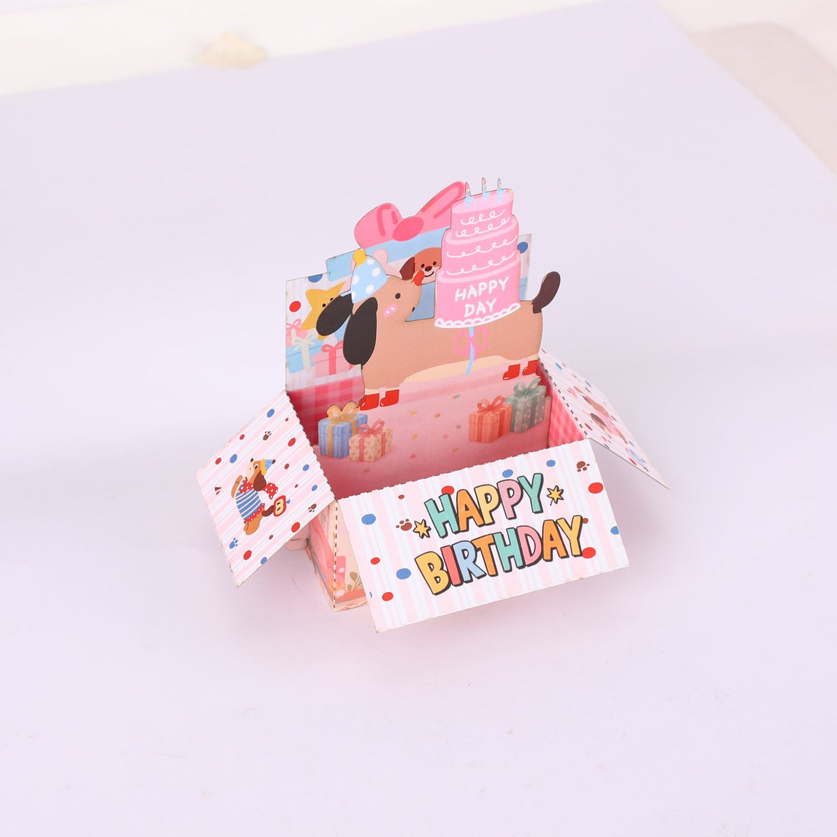Dog Birthday Box Card