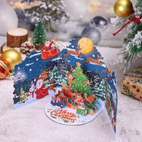 City Christmas Double Door Pop Up Card