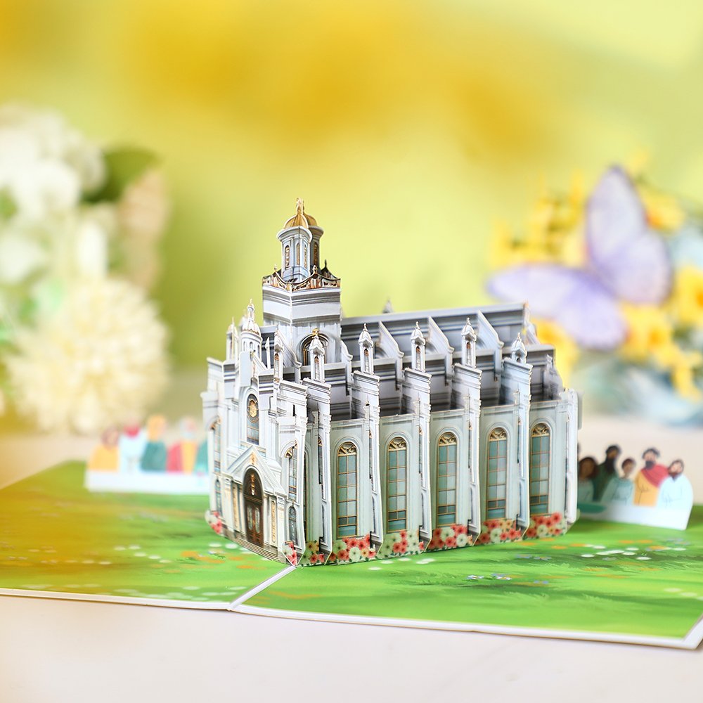 Cross Angel Flip Pop Up Card