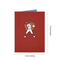 Baseball Match 3D Pop Up Card