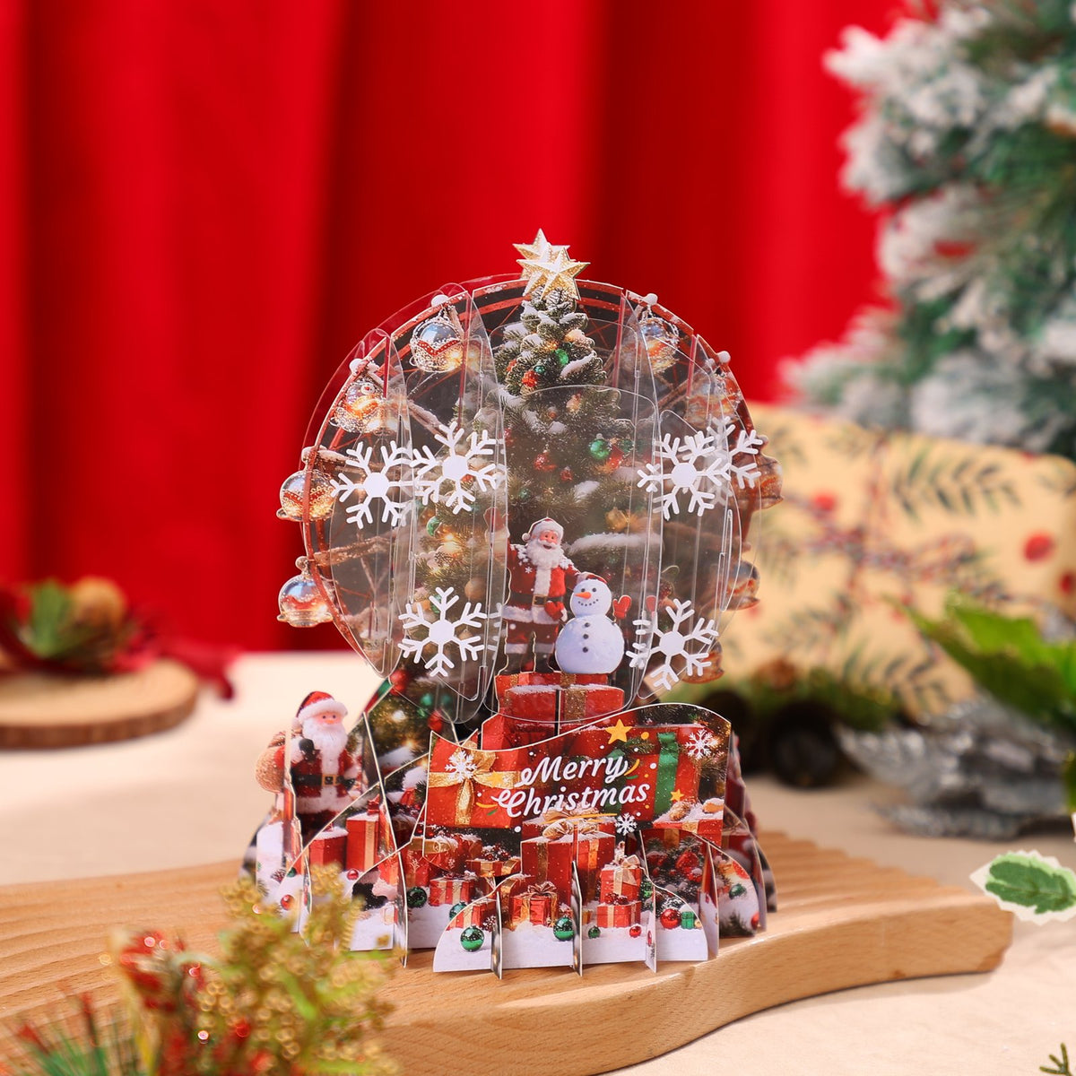 Christmas Crystal Ball 3D Pop Up Card