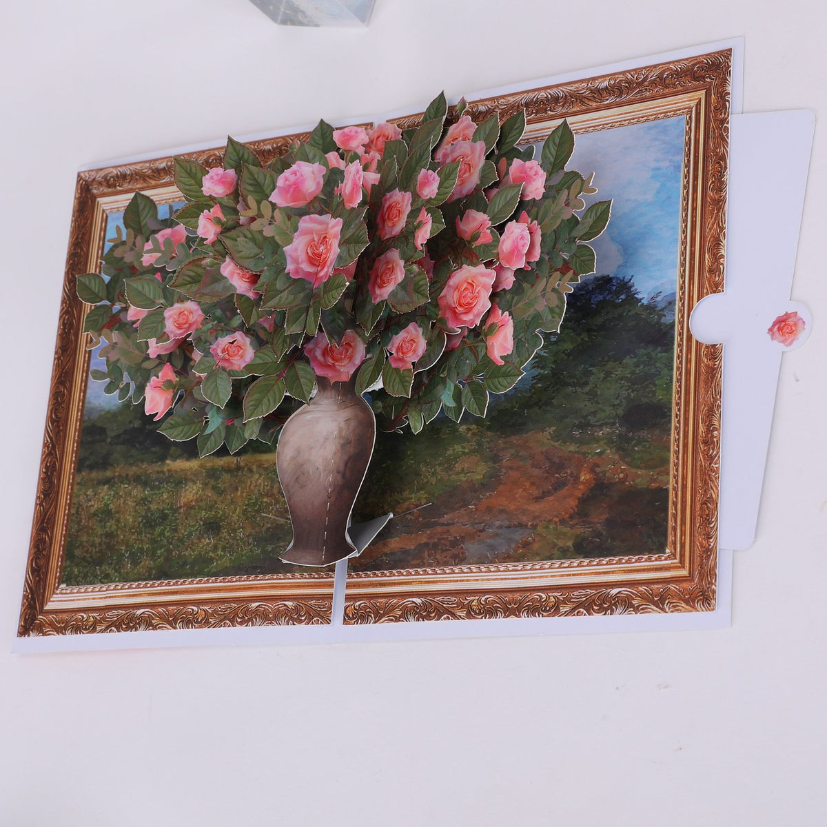 Van Gogh Rose Greeting Card