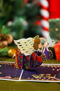 Christmas Joyful Angel 3D Pop Up Card