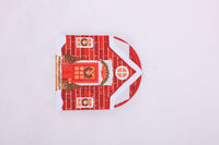 Christmas Red Brick House 3D Pop Up Card