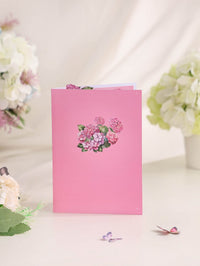 Hydrangea Bouquet 3D Pop Up Card