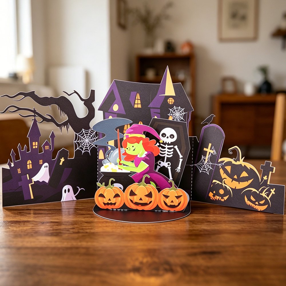 Halloween Double Door 3D Pop Up Card
