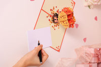 Squirrel Couple Love Tree 3D Pop Up Card