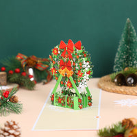 Christmas Ferris Wheel Flip Pop Up Card Large