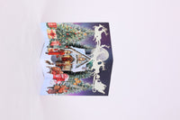Red Christmas Snowy Night Flip Pop Up Card