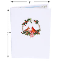 North American Cardinal Mailman 3D Pop Up Card