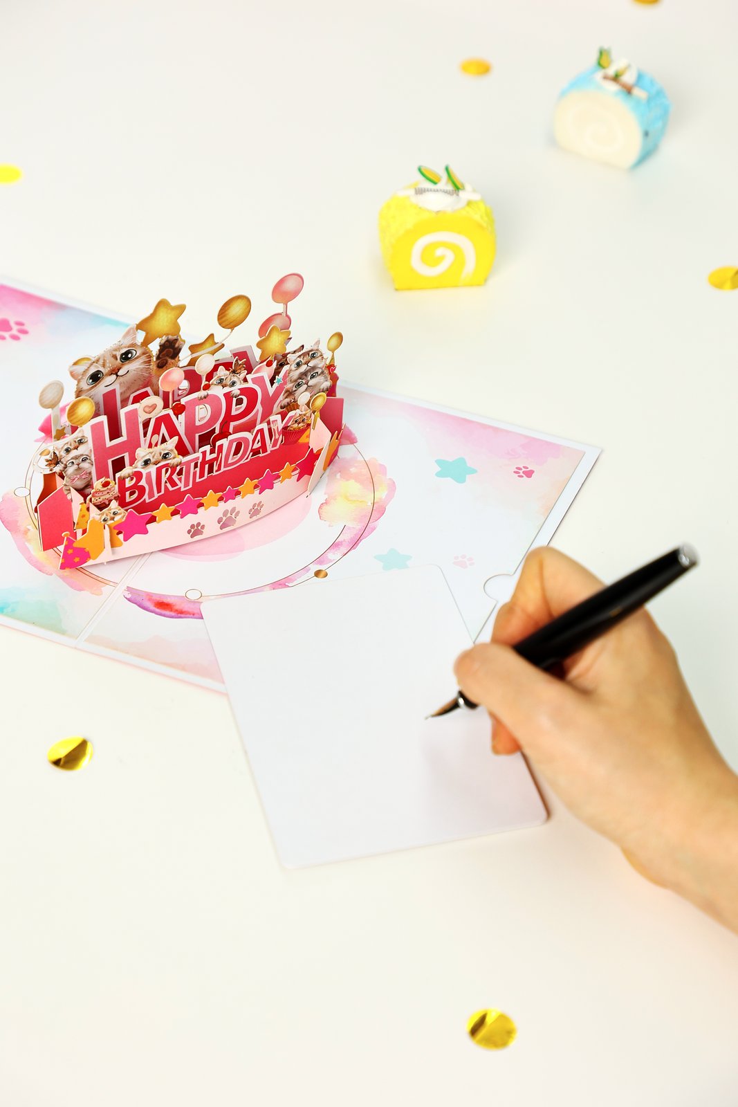 Kitten Party Birthday Greeting Card