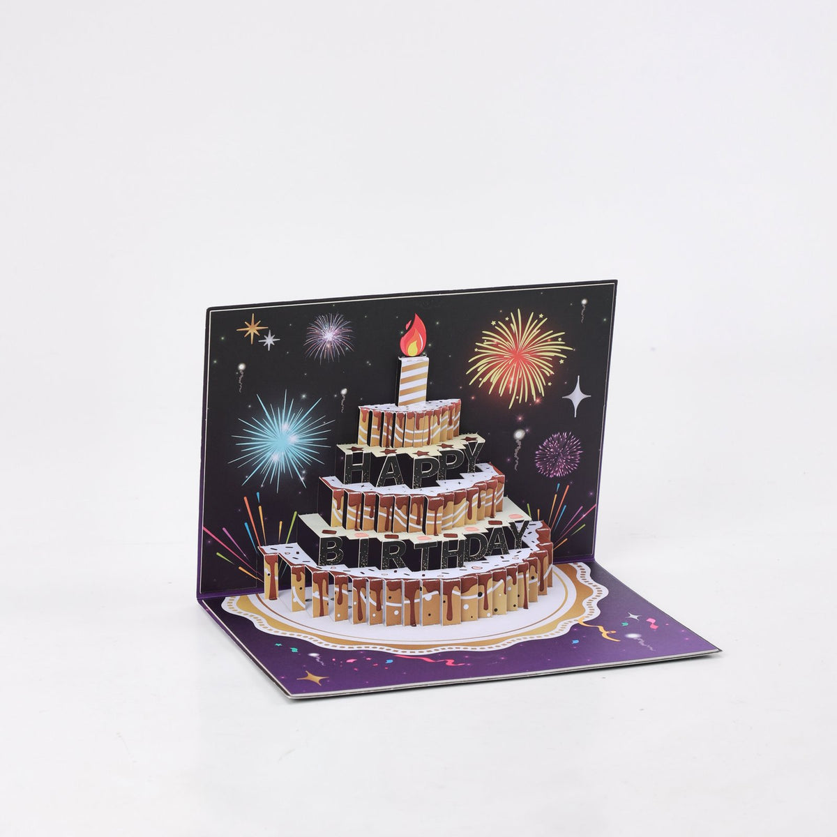 Fireworks LED Lights & Music Birthday Greeting Card