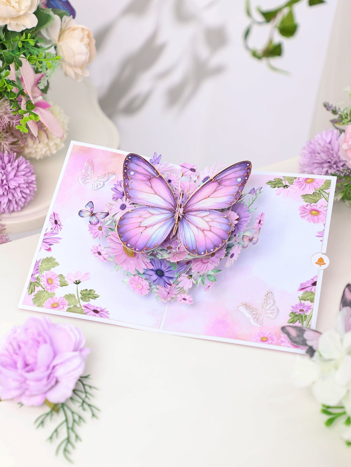Daisy Butterfly 3D Pop Up Card