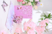 Crescent Moon Cherry Blossom 3D Pop Up Card