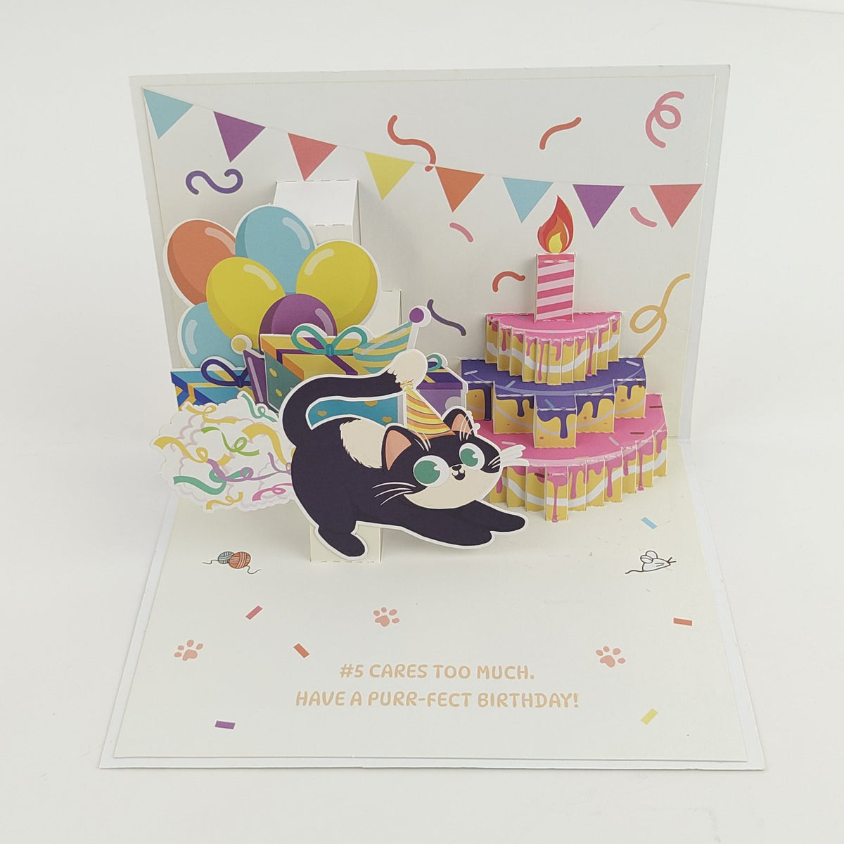 Cat Butt Birthday 3D Pop Up Card
