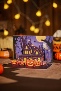Halloween Haunted House Greeting Card
