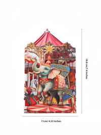 Circus Elephant 3D Pop Up Card