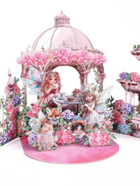 Leprechaun Garden Afternoon Tea 3D Pop Up Card