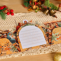 Palm Nativity Manger 3D Pop Up Card