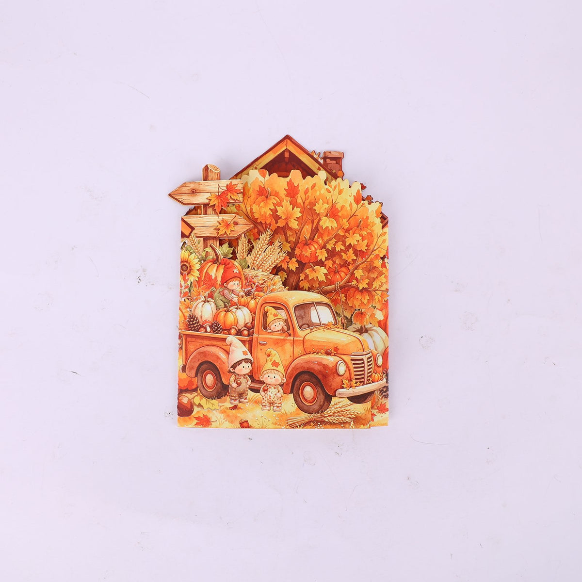 Autumn Mini Double Door Pop Up Card