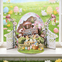 Garden White Door 3D Pop Up Card