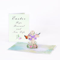 Easter Floral Flip Pop Up Card
