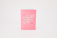 Rose Heart Flower Basket 3D Pop Up Card