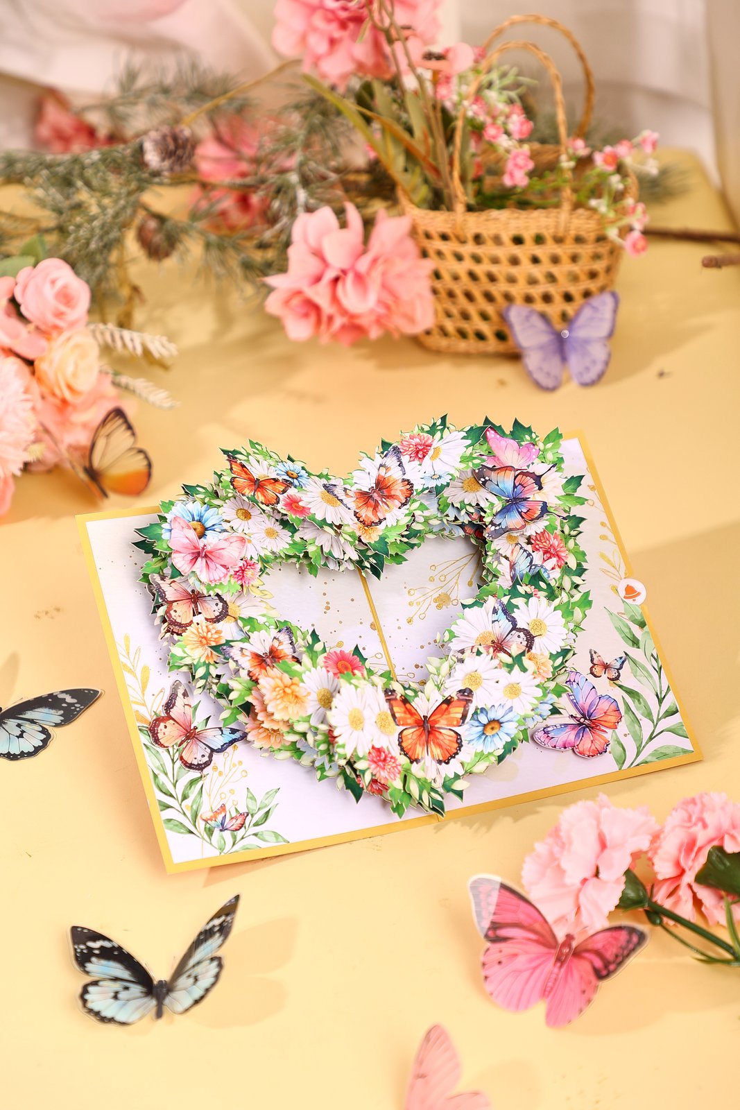Heart Butterfly Greeting Card