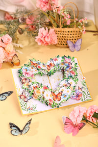 Heart Butterfly Greeting Card