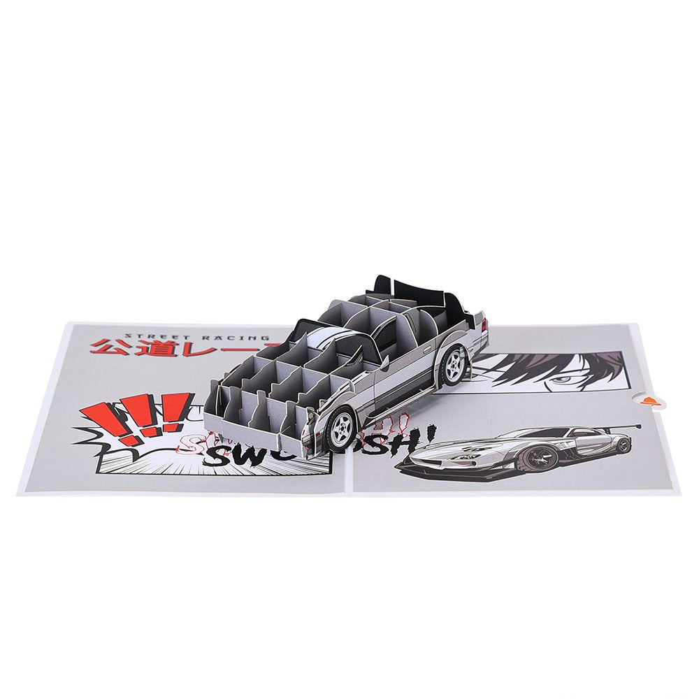 JDM Sports Car Flip Pop Up Card