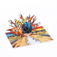 Bowling Strike 3D Pop Up Card