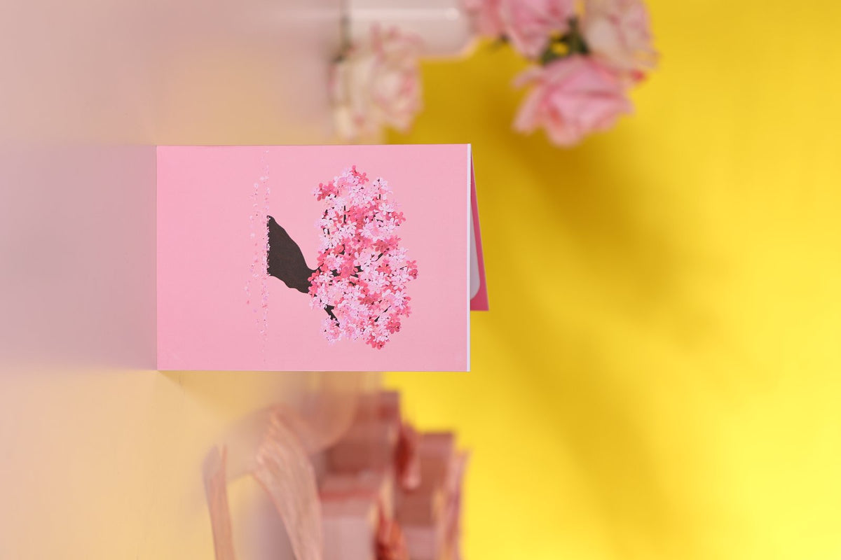 Couple Cherry Blossom Love Tree 3D Pop Up Card